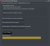 PDF Encryptor Create Playback Password Interface -- Password Protect PDF Master