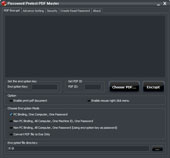 PDF Encryptor Interface -- Password Protect PDF Master