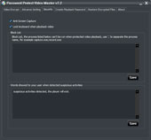 Video Encryptor Secrutiry setting interface - Password Protect Video Master