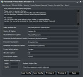 Video Encryptor Advance setting interface - Password Protect Video Master