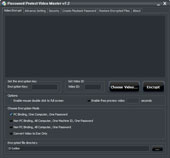 Video Encryptor User Interface - Password Protect Video Master